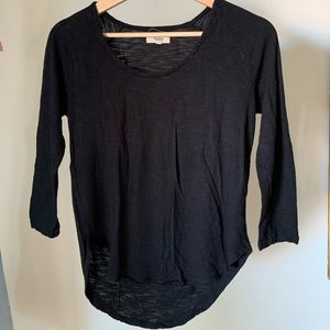 $5 with purchase, Black 3/4 length tee